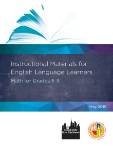 English Language Learners / ELD Standards and Instructional Materials