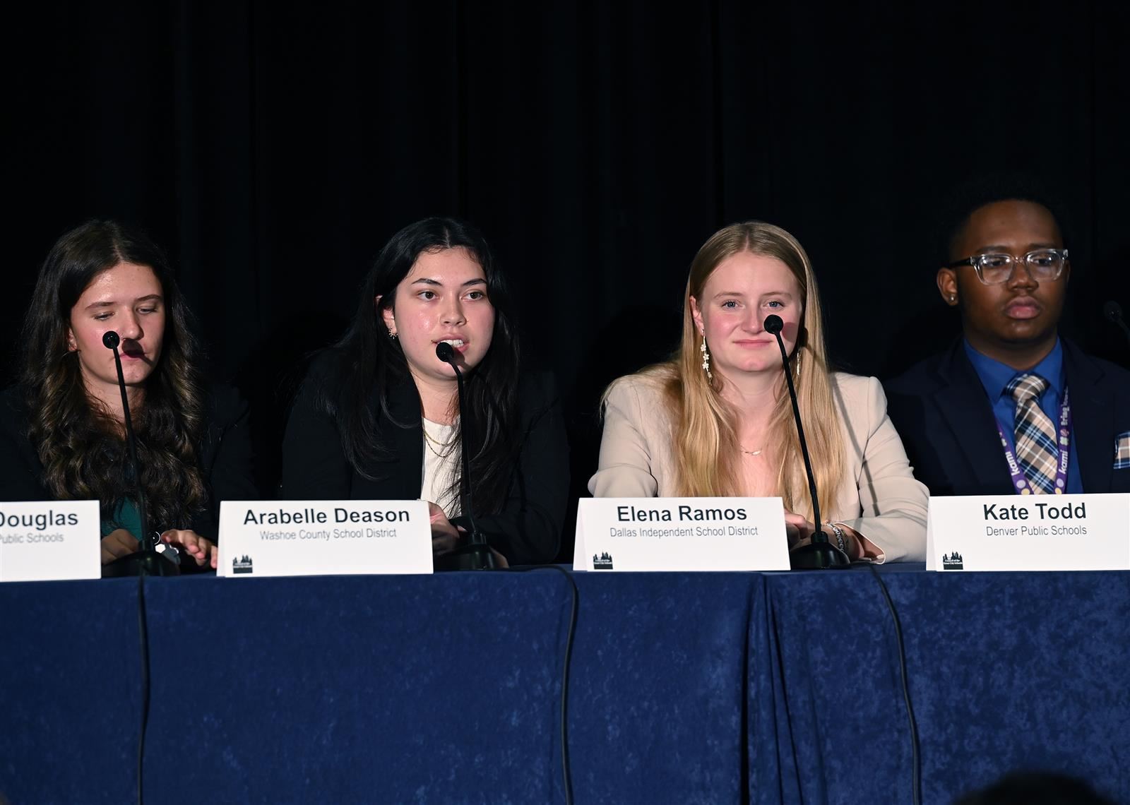 Students participated in a Town Hall during the 2023 CGCS Annual Fall Conference
